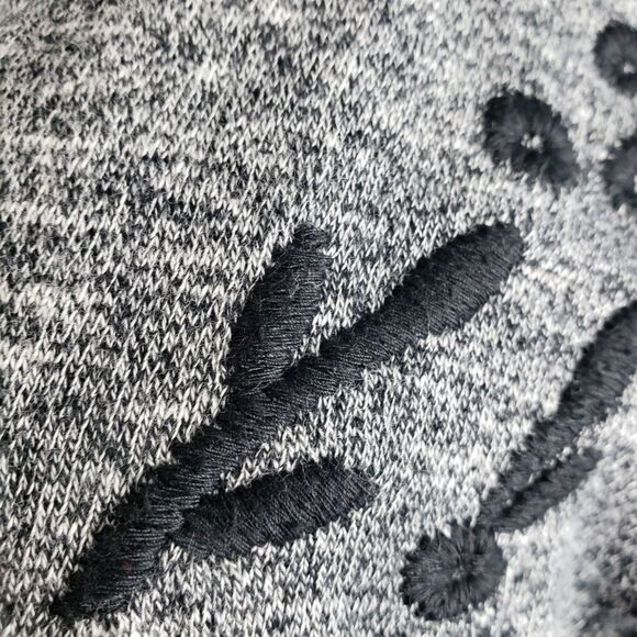 Beach Lunch Lounge grey marled embrodered top S - Picture 6 of 6